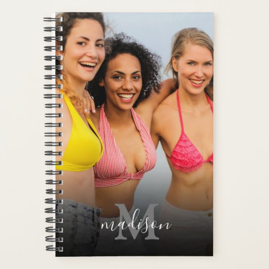 Gepersonaliseerde foto Monogram 2025 Planner (Voorkant)