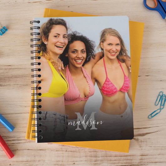 Gepersonaliseerde foto Monogram 2025 Planner