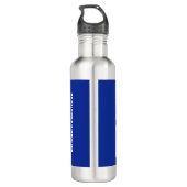 Gepersonaliseerde Foto Monogram SPORT FAN Waterfles (Achterkant)