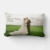 Gepersonaliseerde foto Monogramed Gift Kussen (Voorkant)