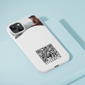 Gepersonaliseerde foto, naam en QR-code telefoonho Case-Mate iPhone Case