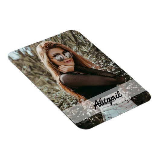 Gepersonaliseerde foto & naam magneet (Rechterzijde)