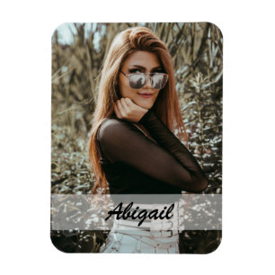 Gepersonaliseerde foto & naam magneet