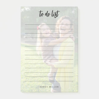 Gepersonaliseerde foto & naam om te doen lijst Pos Post-it® Notes