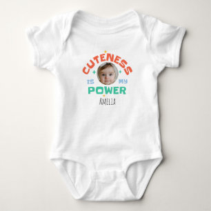 Gepersonaliseerde foto & naam “Schattigheid Is Mij Romper
