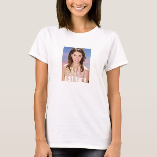 Gepersonaliseerde Foto & Naam T-Shirt Custom Gift (Voorkant)