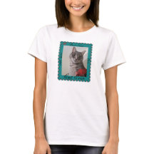 Gepersonaliseerde foto naam Vrouwen T-shirt