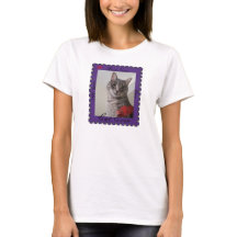 Gepersonaliseerde foto naam Vrouwen T-shirt