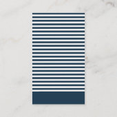 gepersonaliseerde foto navy blue trendy fotograaf visitekaartje (Achterkant)