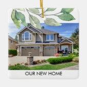 Gepersonaliseerde foto Nieuw huis Keramisch Ornament (Voorkant)
