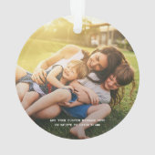 Gepersonaliseerde Foto Notenkraker Oma Kerstmis Ornament (achterkant)