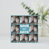 Gepersonaliseerde foto octet save the date (Staand voorkant)