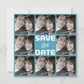Gepersonaliseerde Foto Octet sparen de Datum Save The Date (Voorkant)