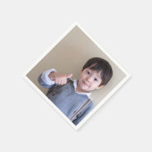 Gepersonaliseerde foto of Afbeelding Servet (Hoek)