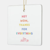 Gepersonaliseerde Foto Ornament Cadeau voor Mama / (Links)