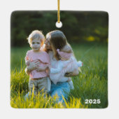 Gepersonaliseerde Foto Ornament Cadeau voor Mama / (Achterkant)