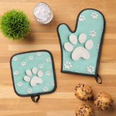 Gepersonaliseerde foto oven Mitt Set (Top down)