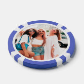 Gepersonaliseerde foto Paarse genummerd 500 Value  Poker Chips (Enkel)