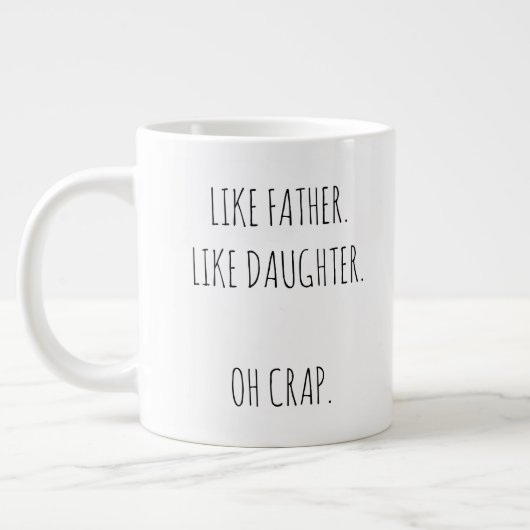 Gepersonaliseerde foto Papa en dochter Specialty M Grote Koffiekop (Links)