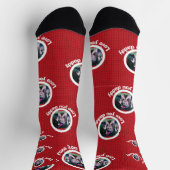 Gepersonaliseerde foto patroon cadeau voor papa so sokken (Top)