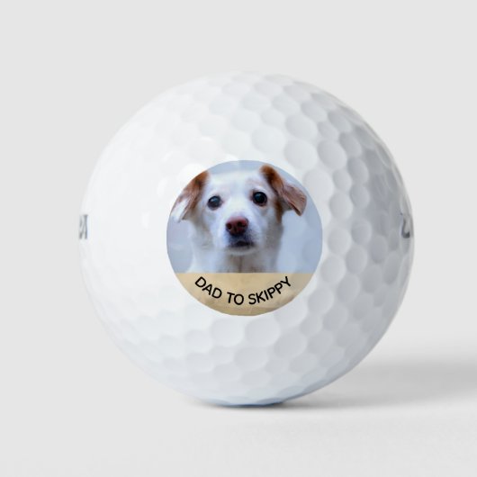 Gepersonaliseerde foto Pet L Family Golfballen (Voorkant)
