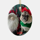 Gepersonaliseerde foto Pet Memorial Ornament (Rechts)