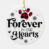 Gepersonaliseerde foto Pet Memorial Ornament (Achterkant)