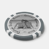 Gepersonaliseerde Foto Pokerfiches met Aangepaste Poker Chips (Enkel)