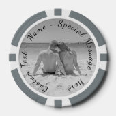 Gepersonaliseerde Foto Pokerfiches met Aangepaste Poker Chips (Voorkant)