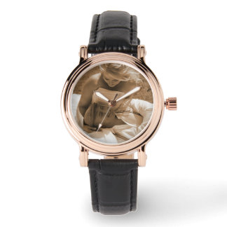 Gepersonaliseerde foto polshorloge voor bruiloft c horloge