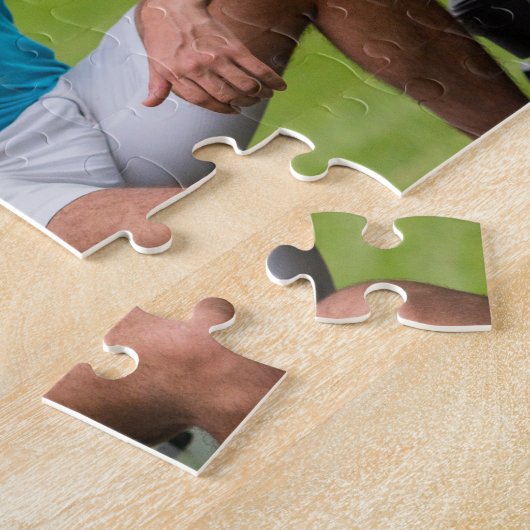 Gepersonaliseerde foto puzzel! Aangepaste puzzel a Legpuzzel (Zijkant)