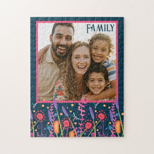 Gepersonaliseerde foto puzzel Inspirivity Wildflow Legpuzzel (Verticaal)