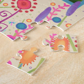 Gepersonaliseerde foto puzzel Inspirivity Wildflow Legpuzzel (Zijkant)