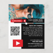 Gepersonaliseerde foto & QR-code, YouTube - Vlogge Flyer (Voorkant)