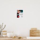 Gepersonaliseerde foto & QR-code, YouTube - Vlogge Poster (Keuken)