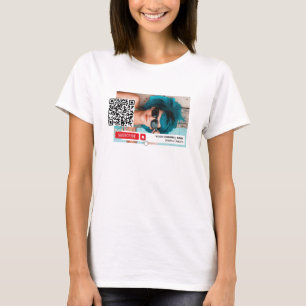 Gepersonaliseerde foto & QR-code, YouTube - Vlogge T-shirt