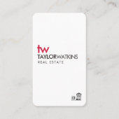 Gepersonaliseerde foto Realtor visitekaartje (Voorkant)