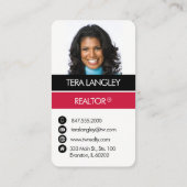 Gepersonaliseerde foto Realtor visitekaartje (Achterkant)