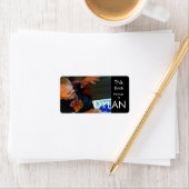 Gepersonaliseerde foto Rechthoekige Boekplaat Etiket (Insitu)