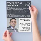 Gepersonaliseerde foto rechtskundige diensten adve flyer (Hand)
