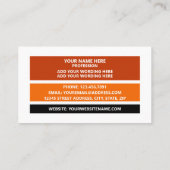 Gepersonaliseerde foto - Retro stijl Visitekaartje (Achterkant)