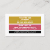 Gepersonaliseerde foto - Retro stijl Visitekaartje (Achterkant)