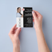 Gepersonaliseerde foto, rijschool, instructeur flyer (Hand)