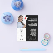 Gepersonaliseerde foto, rijschool, instructeur flyer (Enkel)