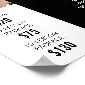 Gepersonaliseerde foto, rijschool, instructeur poster (Hoek)