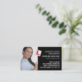 Gepersonaliseerde foto, rijschool, instructeur visitekaartje (Staand voorkant)