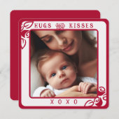 Gepersonaliseerde Foto Rode Bloemen Knuffels en Ku (Voorkant / Achterkant)