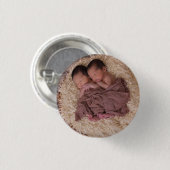 Gepersonaliseerde foto ronde button 3,2 cm (Voorkant /achterkant)
