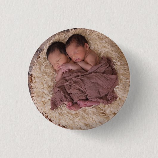 Gepersonaliseerde foto ronde button 3,2 cm (Voorkant)