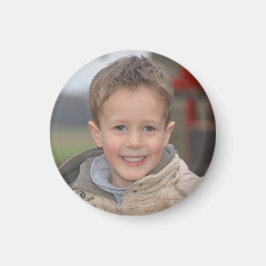 Gepersonaliseerde foto ronde magneet